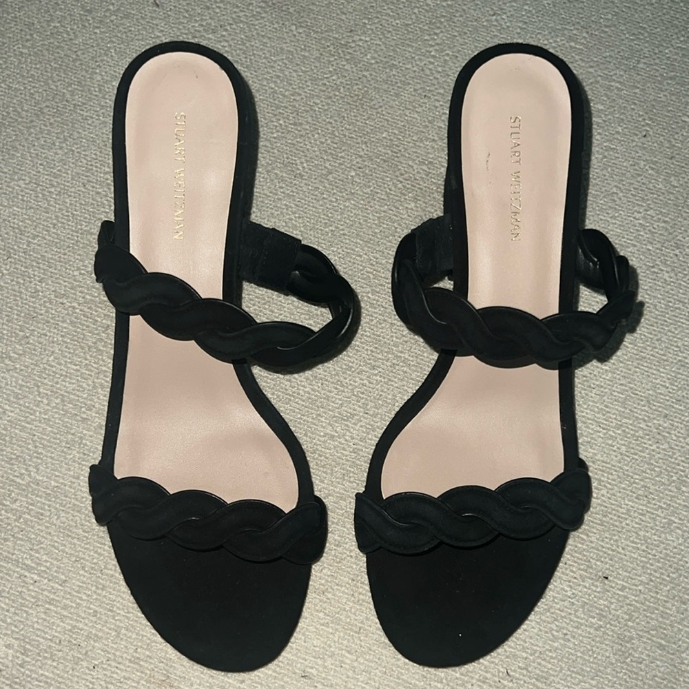 STUART WEITZMAN Twistie Block Heel Sandals